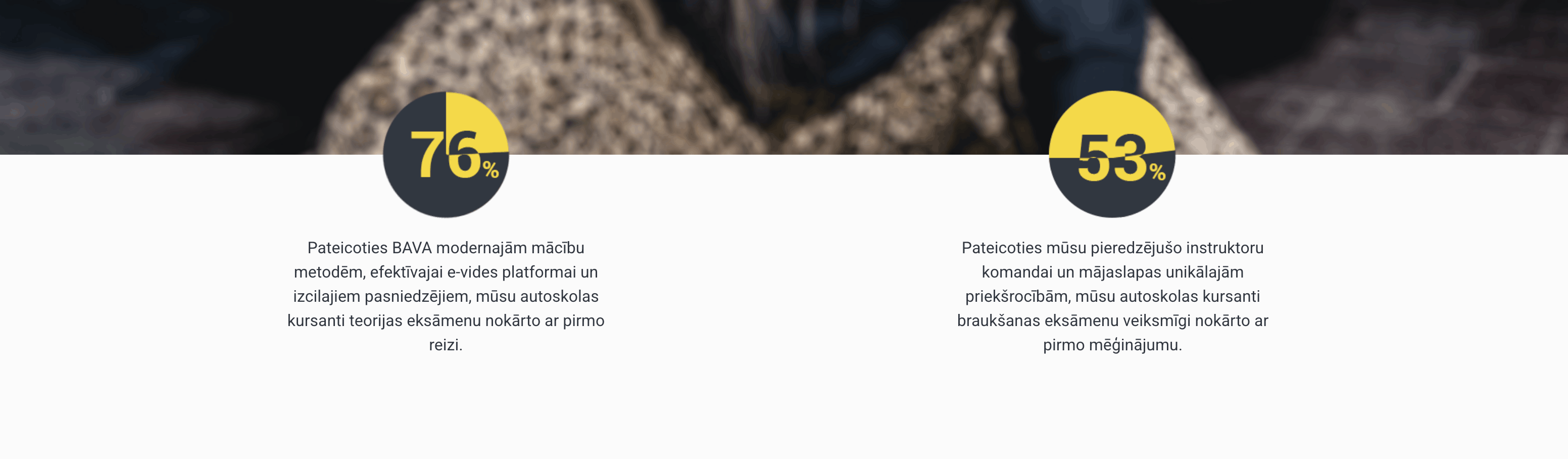 BAVA Autoskola statistika